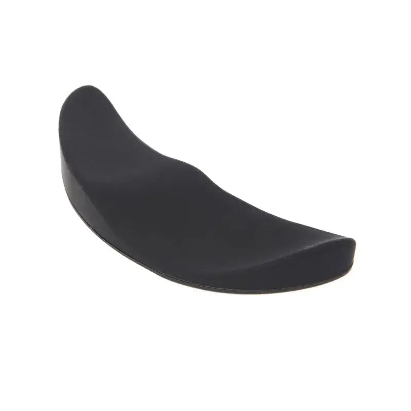 Schwarze ERGOSLIDE Handgelenkauflage mit ergonomischer Form, designed zur Unterstützung des Handgelenks und Förderung einer natürlichen Handhaltung bei der Mausnutzung.