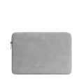 LCASE Laptoptasche Kunstleder in grau als Vorschaubild mit Logo und Reissverschluss einzeln